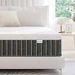 Full Mattress, HOXURY 12 Inch Hybrid Memory Foam Mattress, Individually Wrapped Pocket Coils Innerspring Mattress in a Box, CertiPUR-US Certified Double Mattress for Cool Sleep& Pressure Relief