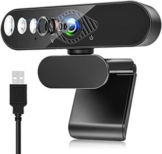 Dancial Webcam, Webcam per PC con Microfono 1080P con Video Camera USB 2.0 per Laptop, Desktop, Smart TV per Videochiamate, Conferenza, Studio e Lavoro