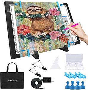 A3 Magnetic Light Pad - Portable Tracing Light Box for Drawing - Professional Light Table with 4 Magnets, 0.27“ Ultra-Thin Light Board with a Matching Bag & USB Cable for Diamond Painting, X-ray View