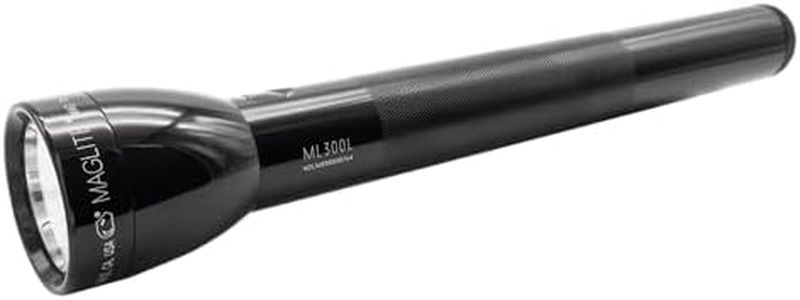 Maglite ML300L 4D LED Long-Running Flashlight, Black