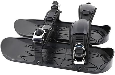 Mini Ski Skates Winter Portable Snowblades Skis Shoes Adjustable Short Snowskates Skiboards