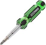 OEMTOOLS 22588 13-in-1 Multi Screwdriver and Nut Driver, Schrader Valve Tool, Impact-Resistant Multi Bit Screw Driver, Versatile Multitool Screwdriver