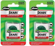 Slime 20040 SKABS Pre-Glued 1" Patch Kit - Two Pack (6 Patches and 1 Scuffer per Kit)