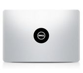 Fusion Graphix DELL Logo Laptop Vinyl Sticker (Black)