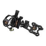SHARROW Compound Bow Sights 7 Pin Micro Adjustable with Bow Sight Light Aluminum Alloy for Archery Hunting (Black)