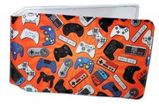 (80+ Designs) Bus Pass Wallet Credit Travel Rail Ticket Card Holder for Oyster Business ID Card (Game Console Controller)