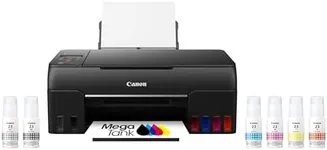 Canon PIXMA G620 Wireless MegaTank Photo All-in-One Printer [Print, Copy, Scan], Black,Works with Alexa