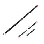 Enjoyfit Resistance Band Bar for Fitness Portable Steel Pilates Workout Bar for Exercise 3 Parts Bar for Resistance Bands, Home Gym Resistance Training Equipment