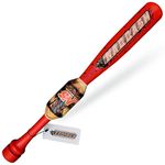 24"/ 25-oz Heavy Weight One Handed Baseball & Softball bat with Solid Pro Maple Wood for to Improve Strength, bat Speed, Overall Swing Trainer and Adult in Barrel Size 2.25 with Flame Work