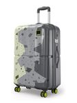 Safari Tazzo 8 Wheels 66cm Medium Size Trolley Bag, Hard Case Polycarbonate, 360º Wheeling Small Check in Luggage, Suitcase for Travel, Trolley Bags for Travel, Printed