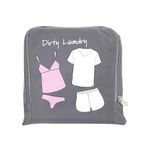 MIAMICA Neon Laundry Bag, Gray, One Size, Laundry Bag "Dirty Laundry"