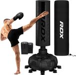 RDX XXL 150KG 6ft Free Standing Punch Bag with Gloves & Cover - Heavy Pedestal Bag with Stand for Kickboxing, Boxing, MMA, Muay Thai Karate, Adult Freestanding Bag for Office, Gym Home Fitness Workout