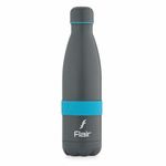 Flair Fuel Vacuum Insulated Stainless Steel Bottle 500 ML - Black, Vacuum Insulated Bottle Hot and Cold for 24 Hours, Thermosteel Bottle for Travel, Home, Office, School