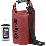 Unigear Dry Bag Waterproof, Floating and Lightweight Bags for Kayaking, Boating, Fishing, Swimming and Camping with Waterproof Phone Case