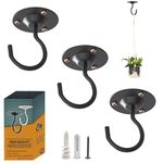 NACETURE Plant Hanger Indoor Ceiling Hooks for Hanging Plants - Ceiling Hooks Heavy Duty Plant Holder - Plant Hooks for Ceiling Plant Wall Hanger for Bracket 3 Pack