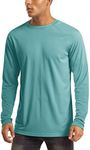 MAGCOMSEN Men's Long Sleeve Shirts UPF 50+ UV Sun Protection Athletic Shirts for Hiking, Running, Workout, Rash Guard Grey