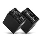 CELLONIC 2x NP-FV90 Battery Compatible with Sony FDR-AX33, AX100, AX53, AXP33, HDR-PJ620, PJ810, HDR-CX900, NEX-VG30 2200mAh 7.2V - 7.4V