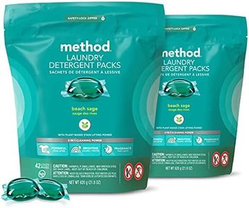 Method Laundry Detergent Packs, Beach Sage, 42 Loads per bag, 2 Count