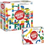 MindWare Marble Run and Add-on Set - 120+ Piece Building Set for Kids Plus Over 20 Marbles