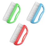 Konex Perfect-Grip Large Hand and Fingernail Brush. Hand Scrub Brush and Under Nail Cleaner 4" X 2-1/4" X 1-1/2" (Pack of 3)