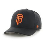 47 MLB San Francisco Giants Cold Zone MVP DP Unisex Baseball Cap, Snapback, Orange Logo, Colour Black