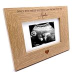 ukgiftstoreonline The best sisters get promoted to auntie Baby Scan Frame