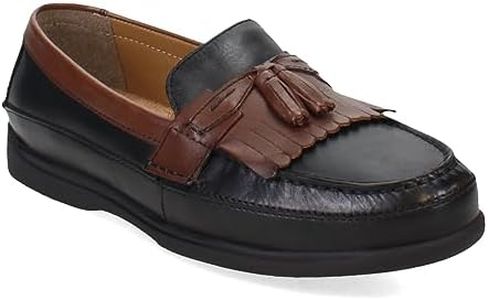 Dockers Mocassino da uomo Sinclair Kiltie, Nero Marrone, 9.5 Wide