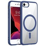 Zapcase Back Case Cover for iPhone 7 / iPhone 8 / iPhone SE 2020 | Compatible for iPhone 7 / iPhone 8 / iPhone SE 2020 Back Case Cover | Scratch-Resistant Back Case Cover | Navy Blue