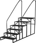 RV Steps with Handrails, 6 Step RV 