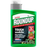 Roundup Tough Weedkiller, Concenrate, Makes up to 100 Litres, 1 Litre