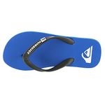 Quiksilver Boys' Molokai Youth Sandal, Black/Blue/Black, 6(39) M US Big Kid