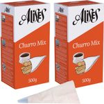 Alises Spanish Churros Mix 2X 500g with Piping Bag | Spanish Food Gifts | Churro Mix & Doughnut Mix | Spanish Sweets