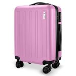 AVIO Jett Cabin Suitcase 55x40x20cm - Lightweight Double-Wheel Luggage Bag w/Combi Lock, 2 Internal Pockets, Telescopic Handle w/ 3 Heights - Durable ABS Hard Shell RyanAir, EasyJet, British Airways