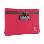 FIREDOG Smell Proof Bags, Smell Proof Pouch with Lock for Travel Storage (9.5 x 6.5 Inch, Red)