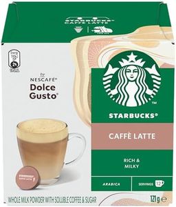 STARBUCKS by NESCAFÉ Dolce Gusto Caffè Latte Coffee Capsules Box of 12 Servings