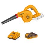 INGCO 20V Cordless Blower, 18000RPM, Max Air Volume 2.7m³/min, with 1Pcs 2.0Ah Battery and 1Pcs Charger