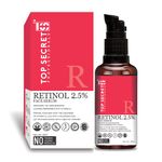 Top Secret Retinol 2.5% Face Serum for Men and Women | Anti Acne Anti-Ageing Brightening Glowing Skin | Sulphate and Paraben Free | For All Skin Types | 30 ml