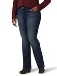 Riders by Lee Indigo Women's Plus Size Midrise Bootcut Jean, Iron Blue, 18 Plus Petite