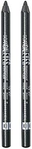 Rimmel Scandaleyes Waterproof Kohl Kajal Liner, Sparkling Black, 0.04 oz, Pack of 2