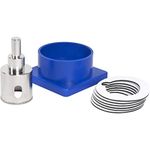 QEP 1-3/8 in. Diamond Hole Saw with Water Delivery System, Silver