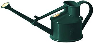Indoor Plastic Watering Can | The HAWS Langley Sprinkler - One Pint | Pot Waterer | Fine Spray Rose | Green