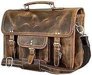Leather Messenger Bag for Men - Ful