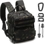 YASHALY 9L Mini Tactical Backpack Men Women Small Assault Rucksack Water-proof GYM Hiking Bug Out Bag with molle attachments, Bcp, Mini, Sport