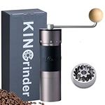 KINGrinder K6 Straight Handle Manual Coffee Grinder with 200 Adjustable Grinding Levels for Aeropress, French Press, Drip, Espresso, 35 g Capacity