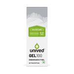 Unived Gel 100 - Vegan Energy Gel for Endurance Athletes Runners & Cyclists - 100kcal - Salted Lime - Pack of 6