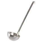 Vogue Stainless Steel Ladle 1 Litre/35 oz, Silver, Long Handle with Storage Hook, Professional & Home Use, M964