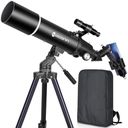 Telescopes for Adults Astronomy, 80mm Aperture 600mm Refractor Telescope for Kids & Beginners, Compact and Portable Travel Telescopio with Backpack