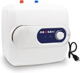 Large Size 120V 1.5Kw Small Under Sink Tank 5 Gallon Water Heater Hot Storage,Mini Instant Electric RV TR Trailer Kitchen Compact Point-of-Use,2 PCs 16” Long 1/2”FIP Stainless Steel Water Hoses 16L