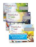 Watercolour Landscape Painting Book for Artists | Qualtiy Watercolor Paper | Step by Step Guide | Set of 3 Landscape Drawing and Colouring Book [Paperback] Content Team at Target Publications