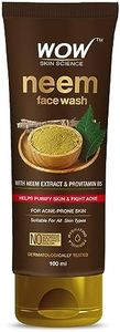 WOW Skin Science Neem Face Wash | Purifies Skin | Unclogs Pores | Fights Acne | Calms Skin